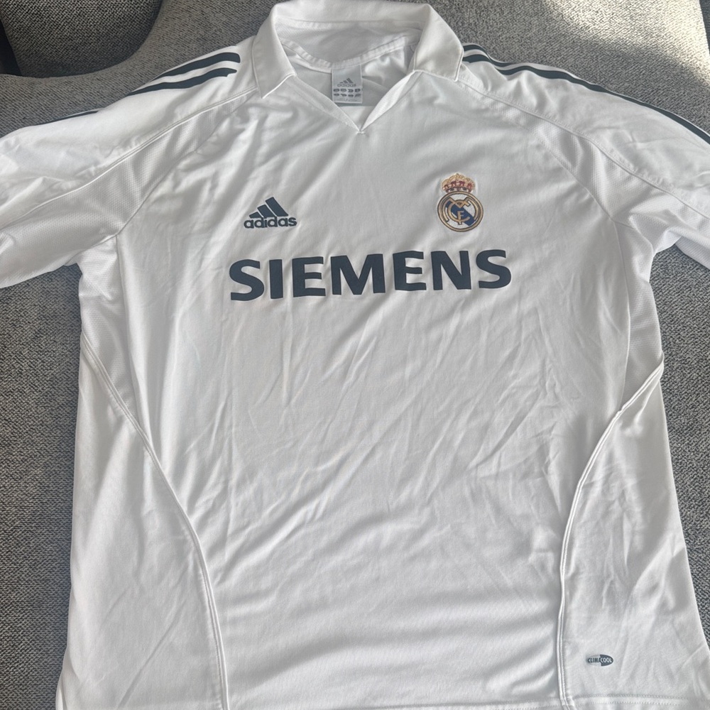 Real Madrid FC Adidas White Soccer Jersey - Spain 🇪🇸